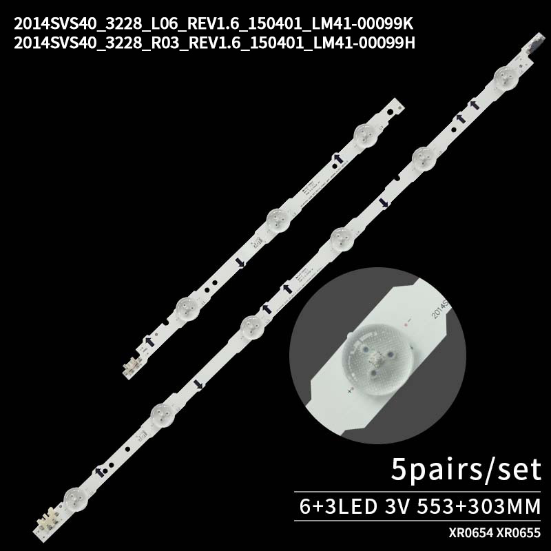 Backlight on LED TV D4ge-400dcb-R3 D4ge-400dca-R2 for Ue40h6500,Un40j6300