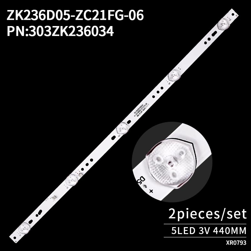 LED TV Backlight strips ZK236D05-ZC21FG-06 PN:303ZK236034 for Konka LED24E330C