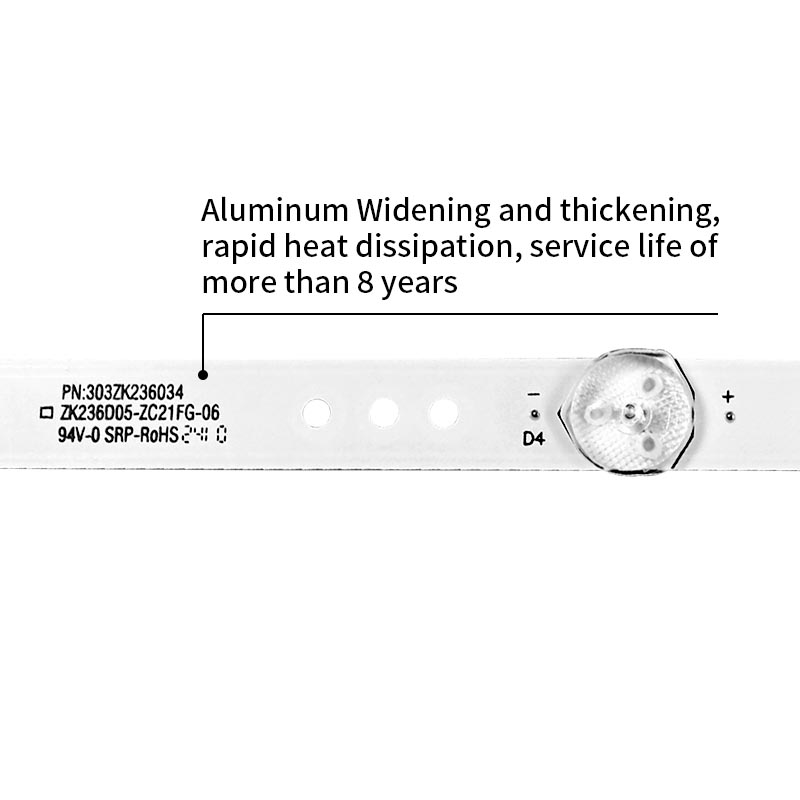 LED TV Backlight strips ZK236D05-ZC21FG-06 PN:303ZK236034 for Konka LED24E330C