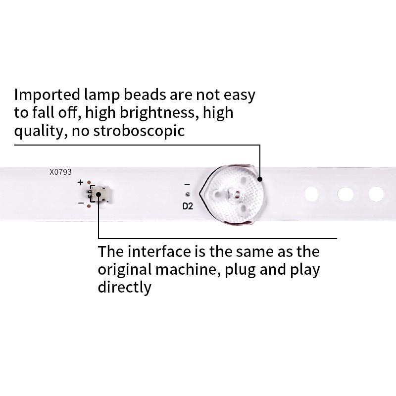 LED TV Backlight strips ZK236D05-ZC21FG-06 PN:303ZK236034 for Konka LED24E330C