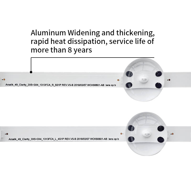 LED TV backlight strips 49_Clarity_3×5+3×4_1313FCA_R_5S1P REV.V5-B 2018/03/07 WCK60601-7AB
