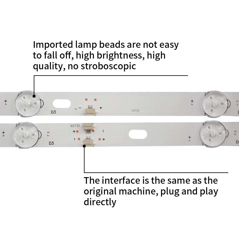 LED TV Backlight Strips JS-D-JP395DM-B82EC(80510) JS-D-JP395DM-A81EC(80510) E395DM1000MCPCB