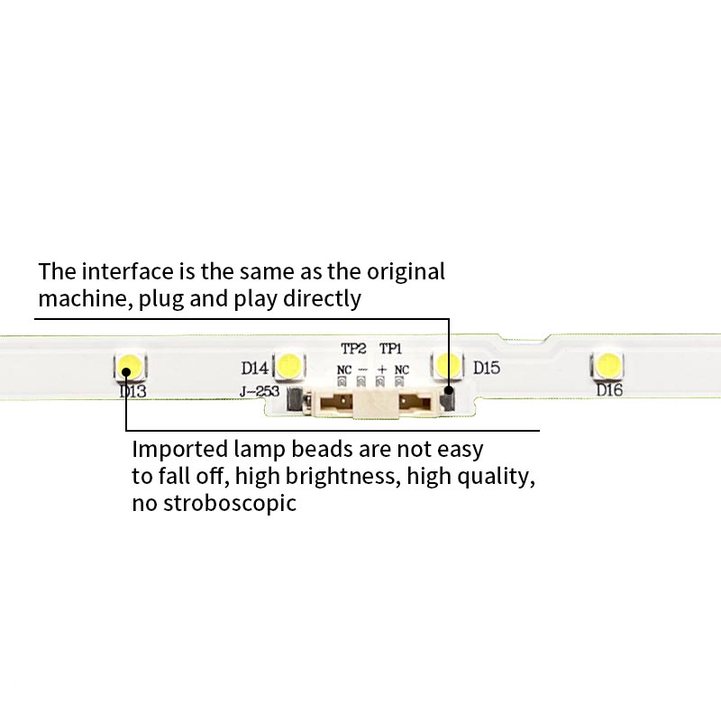 LED TV Backlight AOT-43-NU7100F2X28-3030Cd6T-2D1-28S1P REV.2 for 43NU7100U UE43NU7120U