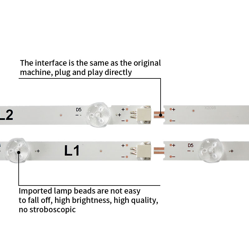 LED TV Backlight Strips ROW2.1 Rev0.7 L1-Type 47 Inch for LC470DUN
