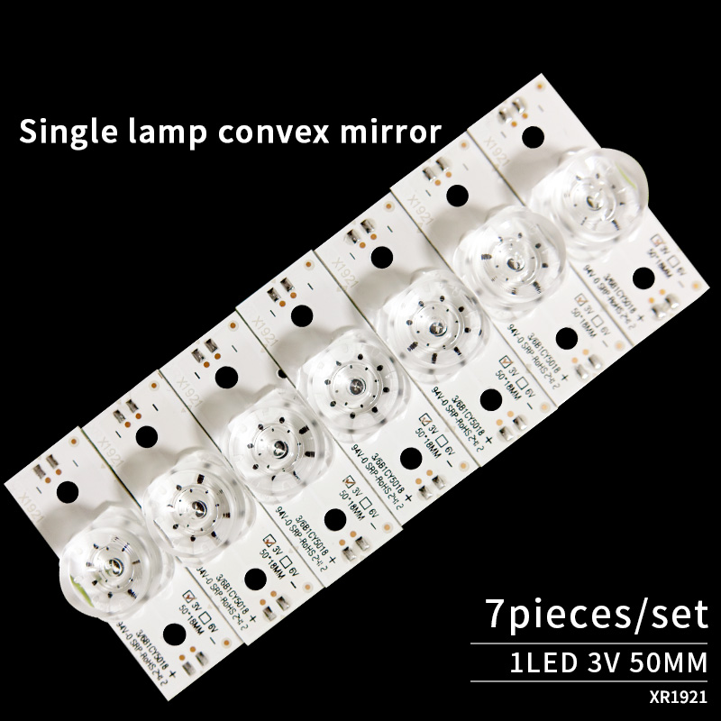 LED TV Backlight Strips Universal Concave Square Mirror 3/6V 40MM for TV Repairment Lamp Beads Assembly