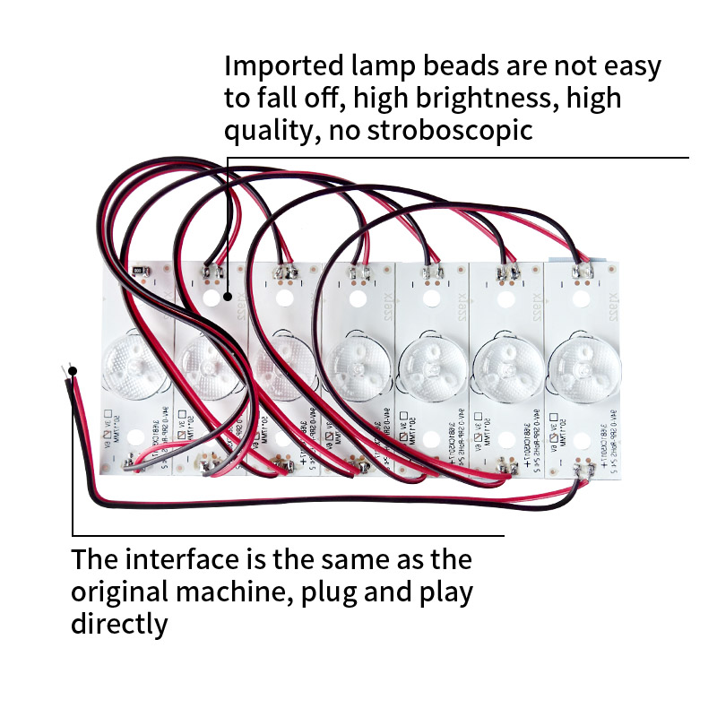 LED TV Backlight Strips Universal Convex Round Mirror 3/6V 40MM for TV Repairment Lamp Beads Assembly