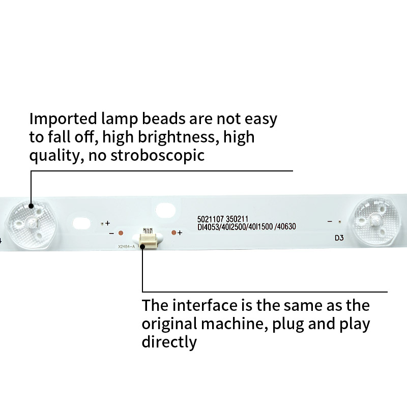 LED TV Backlight Strips 35021107 350211 for DL4053 40I2500 40I1500 40630