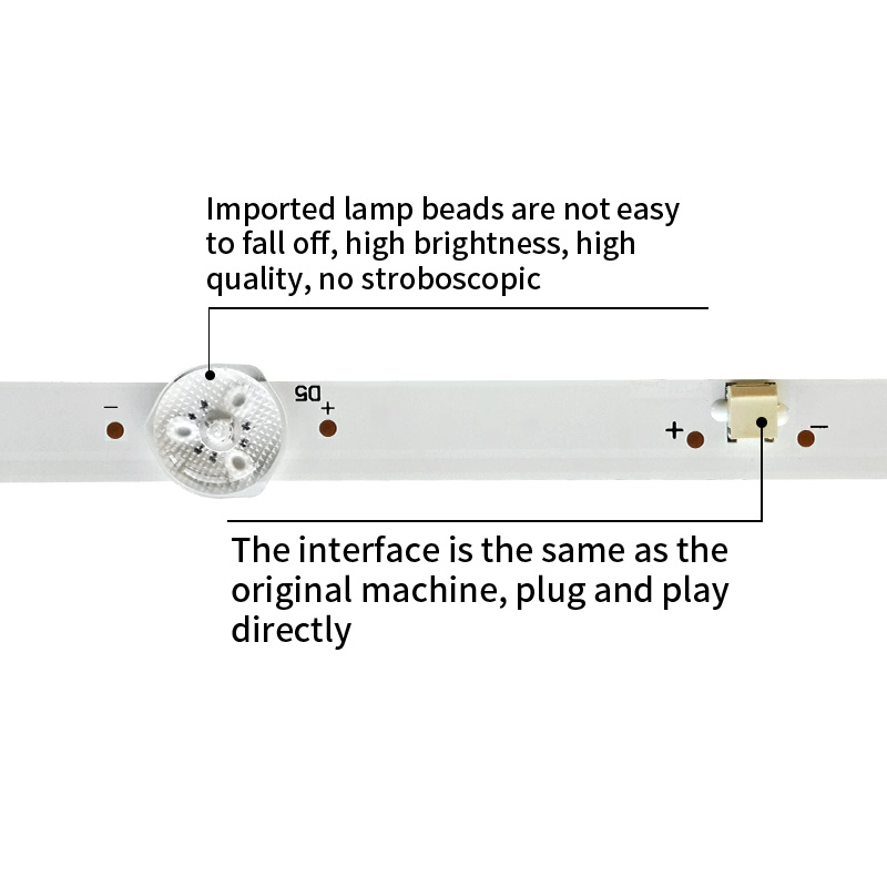 LED TV Backlight Strips CRH-ZS50H5303008049CNREV1.1  LB-C500U19-E3-E(01) for ChangHong 50D4P