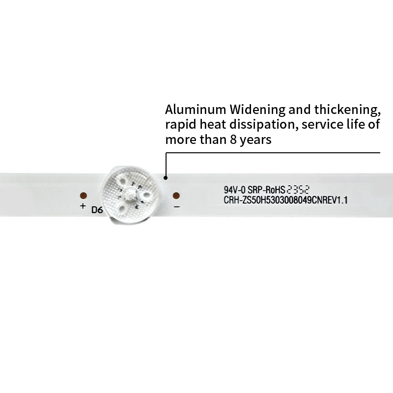 LED TV Backlight Strips CRH-ZS50H5303008049CNREV1.1  LB-C500U19-E3-E(01) for ChangHong 50D4P