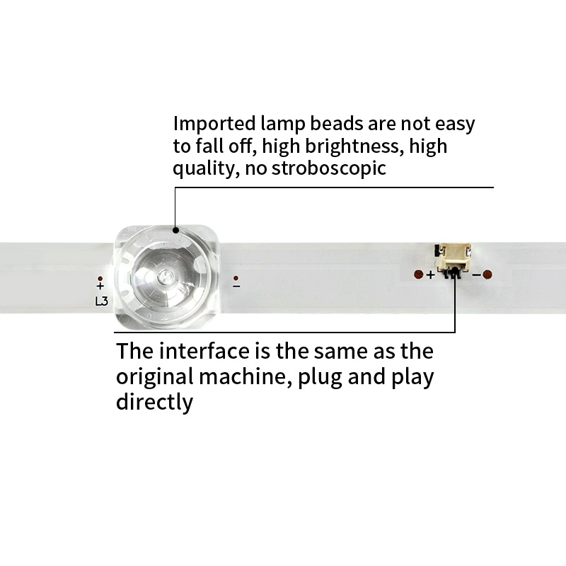 Television Backlight Strips 58DOD20516-GR for Hisense 58A51, 58H6E, 58R6E