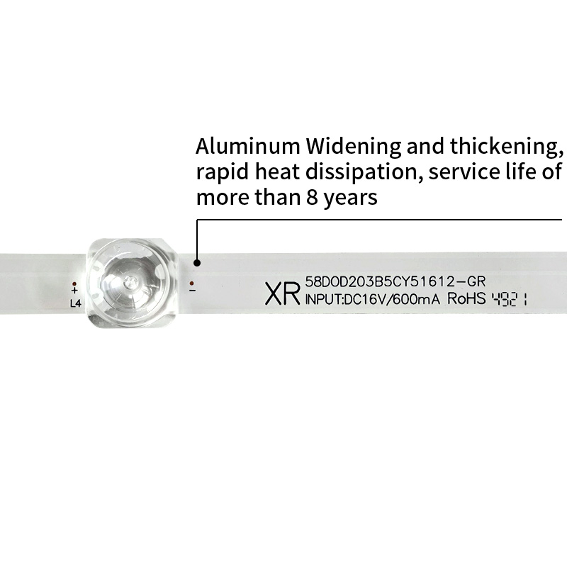 Television Backlight Strips 58DOD20516-GR for Hisense 58A51, 58H6E, 58R6E