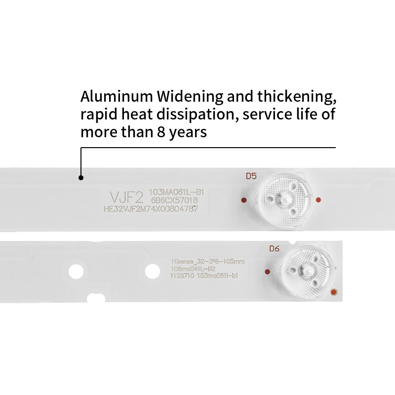 Backlight on Led TV HE32VJF2M74X00804787 103MA061L-B1 Hisense 106ma041L-B2 1128710 103ma061l-b1 for Hisense 32N2000, 32H3B, 32H30D