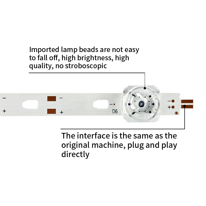 LED TV Backlight Strips LED65D06A-ZC56AG-08 2021-12-01 6S1P for Haier 65V81, 65V82