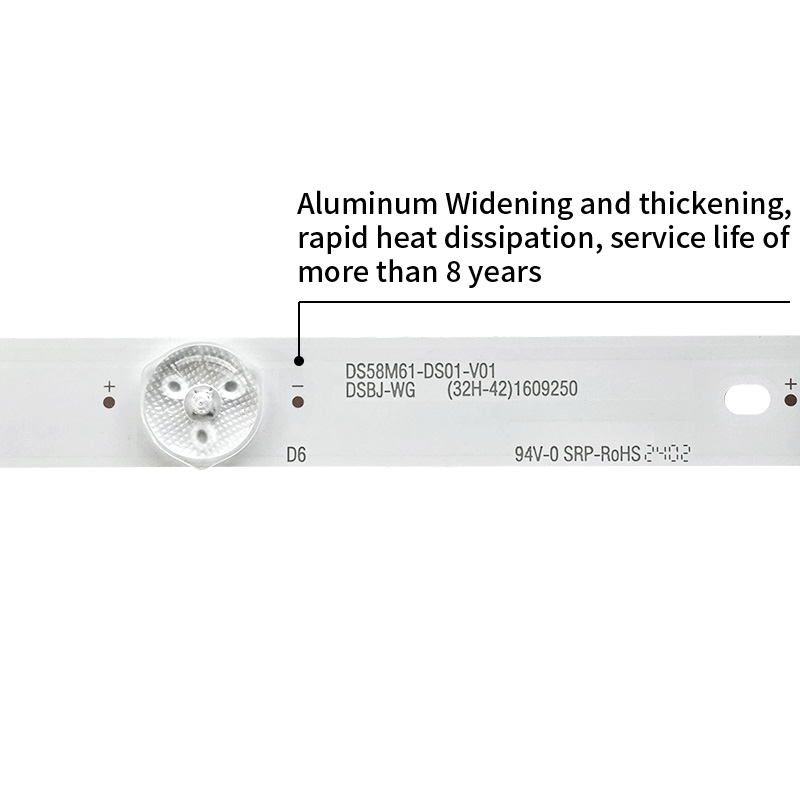 TV Backlight Strips DS58M61-DS01-V01 DSBJ-WG for Haier 58T82, 58T86, 58U1, 58U3, 58U5, 58U7, 58U9, 58V81, 58V82, 58V86