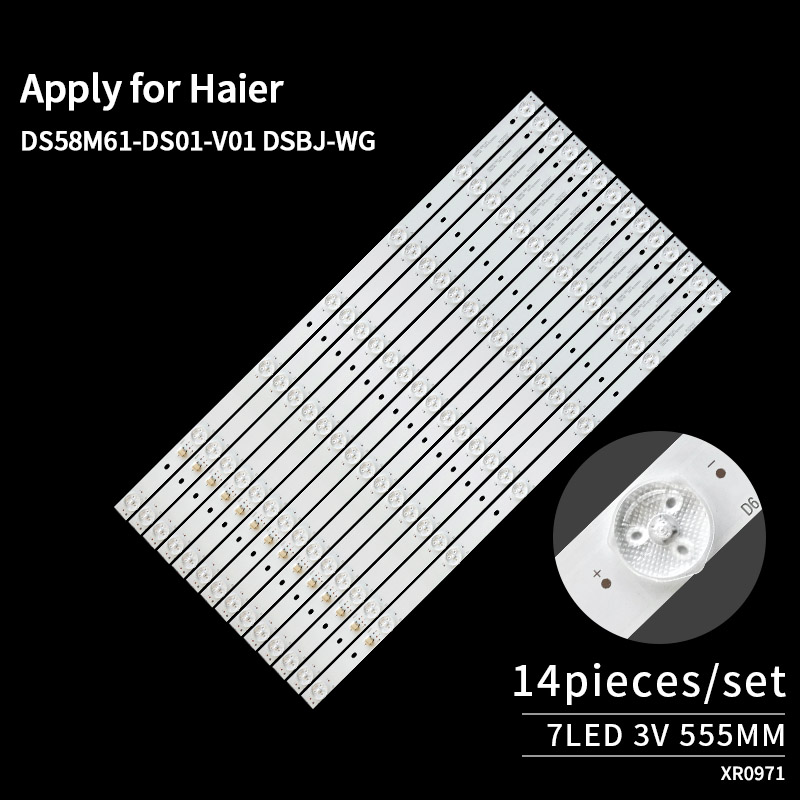 TV Backlight Strips DS58M61-DS01-V01 DSBJ-WG for Haier 58T82, 58T86, 58U1, 58U3, 58U5, 58U7, 58U9, 58V81, 58V82, 58V86