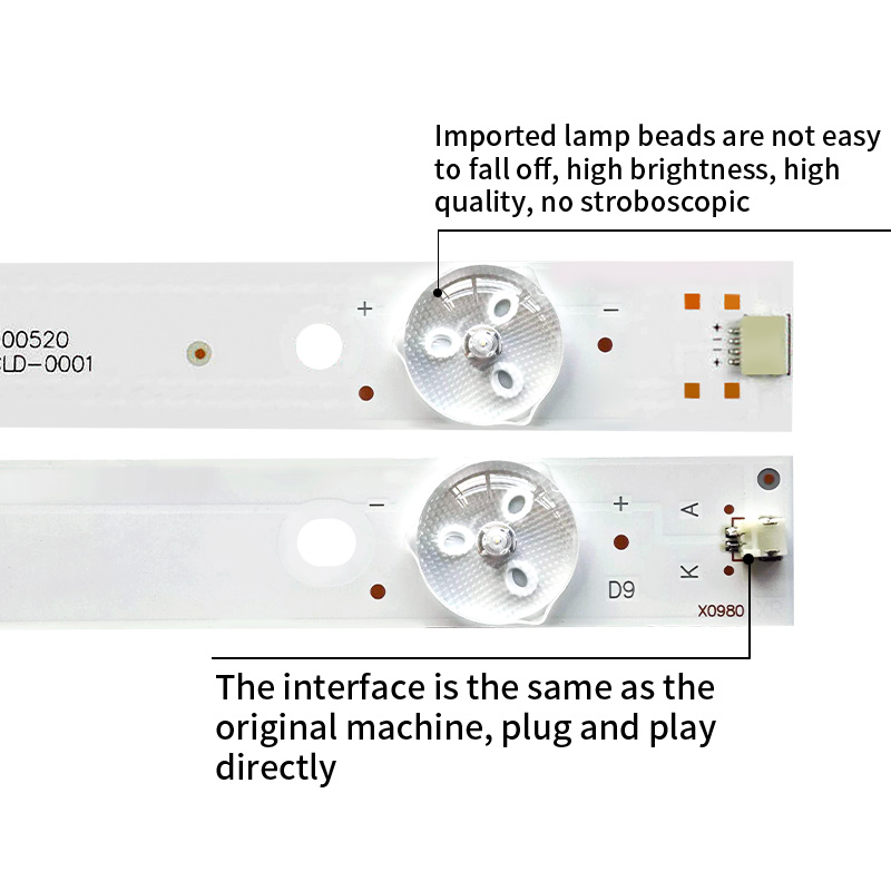 LED TV Backlight Strips HK315D07P-ZC14A, HK315D07M-ZC14A-03 2021-12-22 for HKC 32-inch TVs