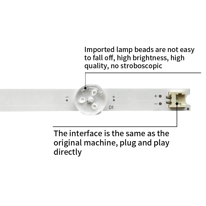 LED TV Backlight Strips 55'' V14 DRT Rev0.0 1 R1/R2/L1/L2-Type for Skyworth 55-inch Series