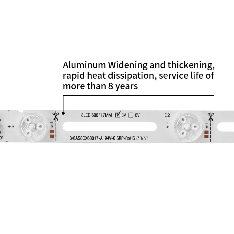 TV backlight replacement 3AS8CX60017universal, universal8 LED 600*17 for Universal