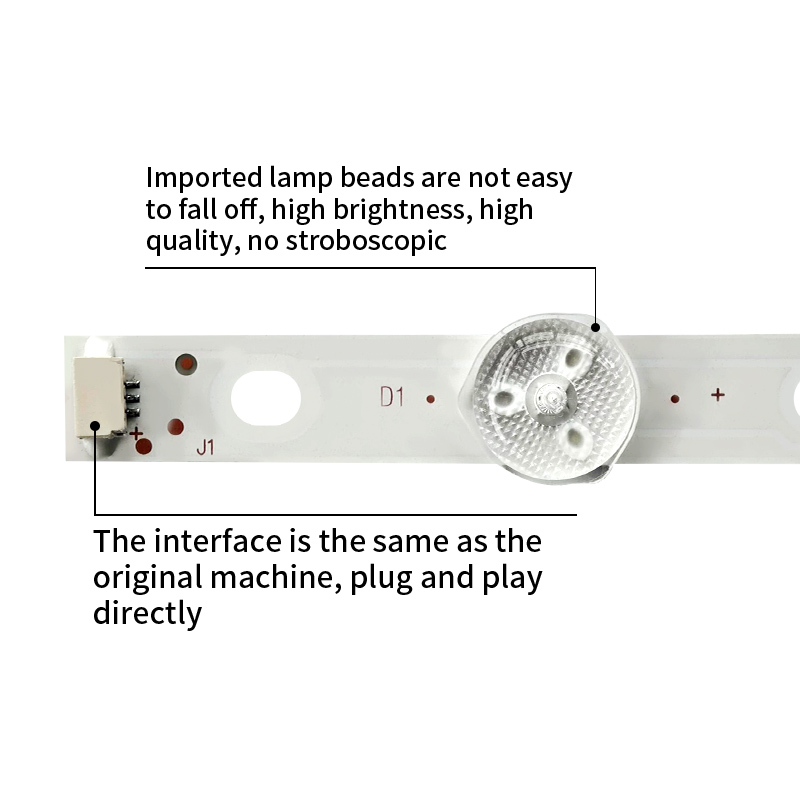 LED TV Backlight Strips 55'' V14 DRT Rev0.0 1 R1/R2/L1/L2-Type for Skyworth 55-inch Series