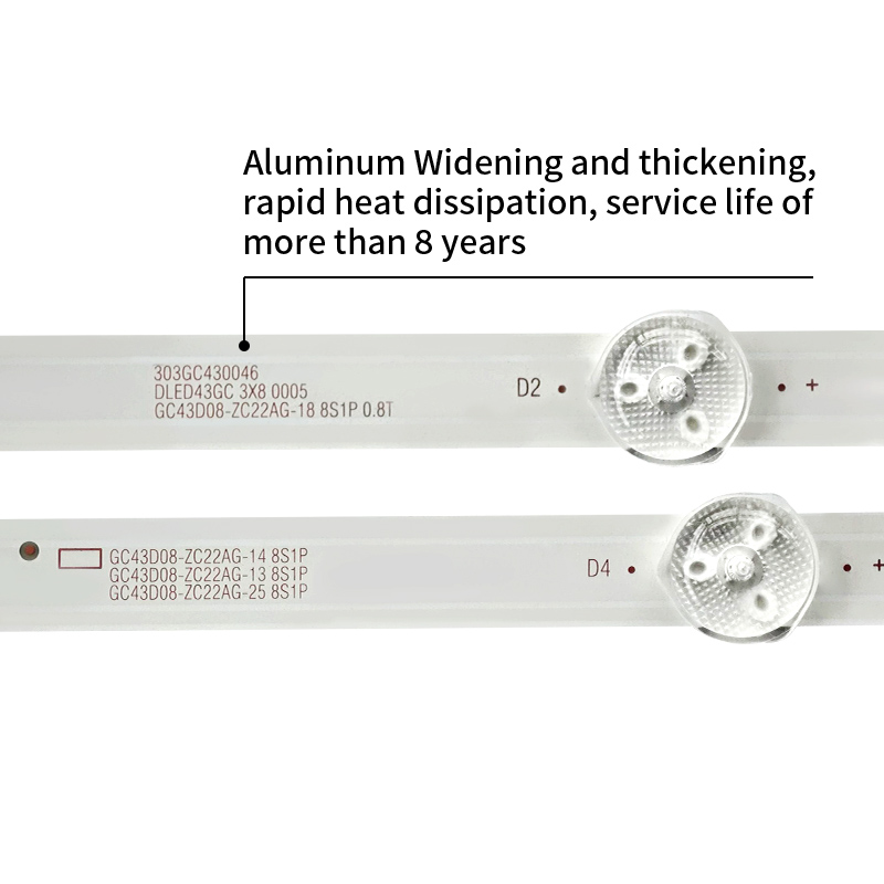 LED TV Backlight Strips 55'' V14 DRT Rev0.0 1 R1/R2/L1/L2-Type for Skyworth 55-inch Series