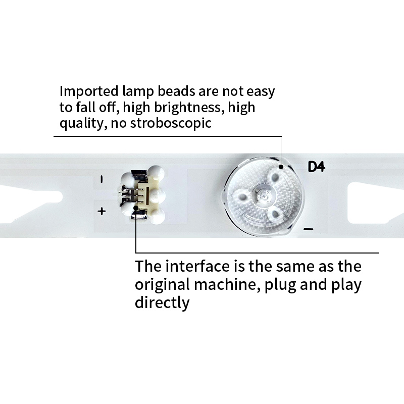 TV Backlight Strips ILJIN LED_48F1600 REV1.1  4C-LB4808-YHE for L48F3700A B48E650E