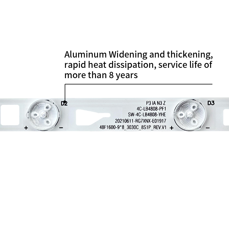 TV Backlight Strips ILJIN LED_48F1600 REV1.1  4C-LB4808-YHE for L48F3700A B48E650E