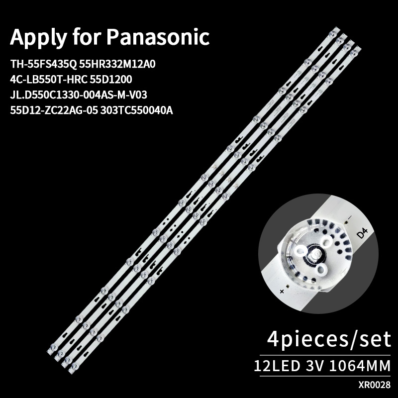 TV Backlight Strips JL.D550C1330-004AS-M-V03 55D12-ZC22AG-05 303TC550040A for TH-55FS435Q, 55D1200