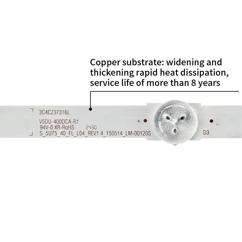 LED TV Backlight Strips S_5U75_40_FL_R05_REV1.4_15014_LM41-00210R,   V5DU-400DCB-R1 for  UE40JU6000U, UE40JU6000K