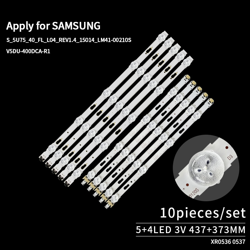 LED TV Backlight Strips S_5U75_40_FL_R05_REV1.4_15014_LM41-00210R,   V5DU-400DCB-R1 for  UE40JU6000U, UE40JU6000K