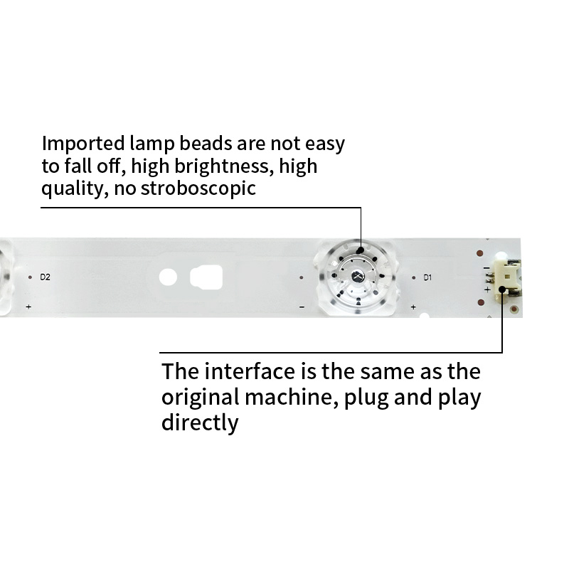 TV Backlight Strips LED49D6-03(A), 30349006203; LED50D6-ZC14AG-03, 30350006207 for ​FD4951A-LU, G49Y, LE48D19S