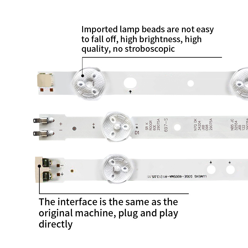 TV Backlight Strips 2013SVS60 3228N1 B2 L07 D3GE-600SMA-R2 R07 D3GE-600SMB-R1 for UN60J6200AFXZC,UN60FH6003HXPA