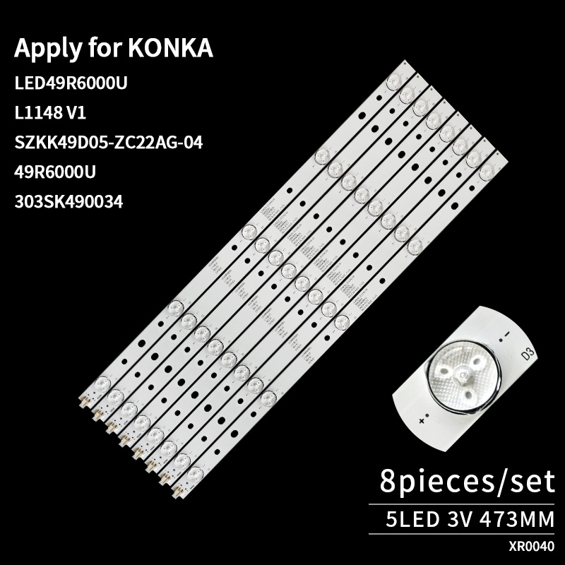 TV Backlight Strips LED49R6000U L1148 V1 SZKK49D05-ZC22AG-04 49R6000U 303SK490034 for LED50M300A 49R660U