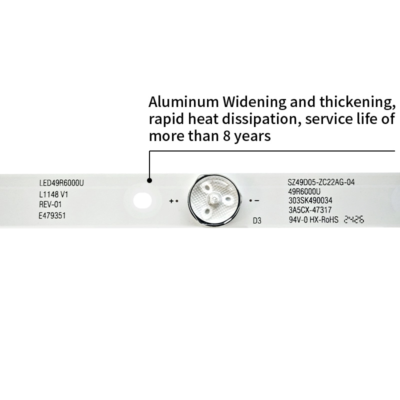TV Backlight Strips LED49R6000U L1148 V1 SZKK49D05-ZC22AG-04 49R6000U 303SK490034 for LED50M300A 49R660U