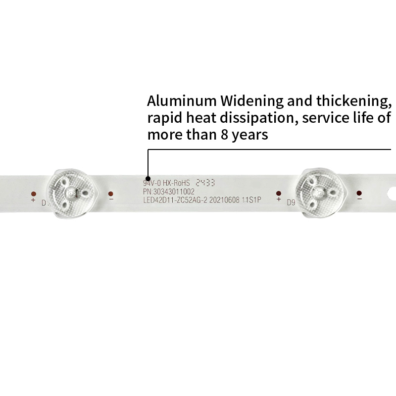 LED TV Backlight Strips LED42D11-ZC52AG-2 20210608 11S1P PN:30343011002 LED43D11-ZC52AG-02 11S1P for Haier LE42C51 LE42C31 42U1 42K31A