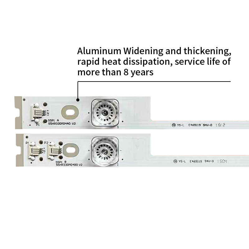 LED TV Backlight Strips TMT_55P1_8*4+1*4_3030C_L—2S1PX2 REV0.6 55P1 A 55HR330M04A0 V2 for TCL 55P1
