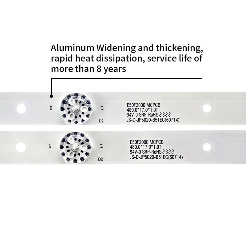 LED TV Backlight Strips JS-D-JP5020-A51EC(60714) JS-D-JP5020-B51EC(60714) for D50-F2000 LD-50SF6015BT