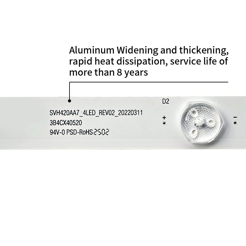 LED TV Backlight Strips SVH420AA7_4LED_REV02 for Hisense 43H6D 43H7C