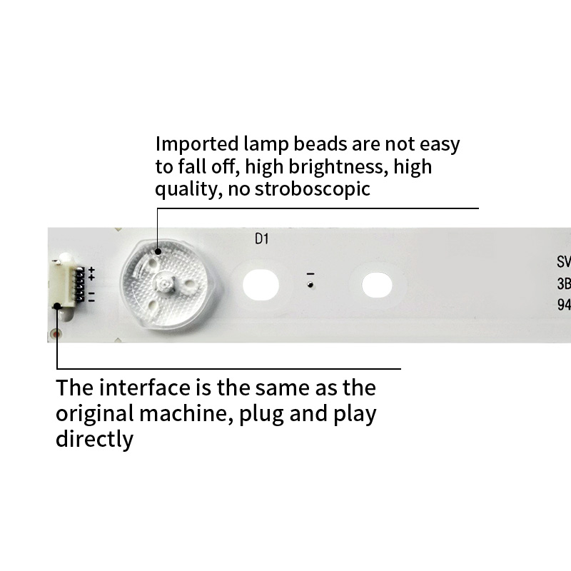 LED TV Backlight Strips SVH420AA7_4LED_REV02 for Hisense 43H6D 43H7C