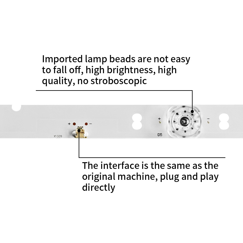 LED TV Backlight Strips XMNJ395D07-ZC23AG-01 PN:303XM395033 for panda 39F6A XMNJ395D07-ZC23AG-03E 303XM395
