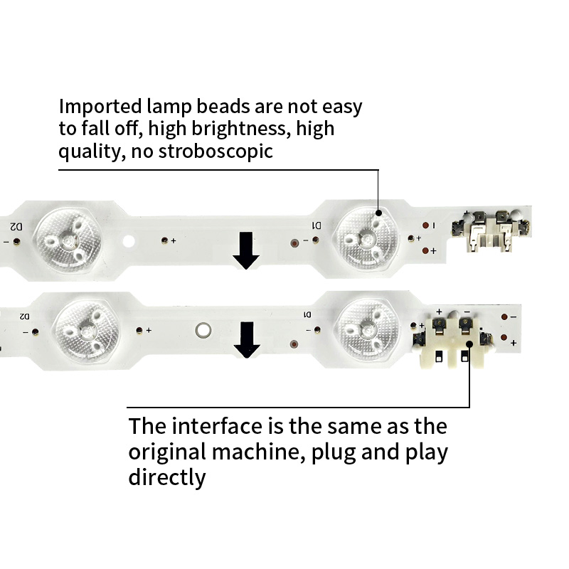 TV Backlight Strips 2014SVS_UHD_50_3228_R06_REV1.1_140224  2014SVS_UHD_50_3228_L08_REV1.1_140224 for SAMSUNG  UN50HU6900F UE50HU7000