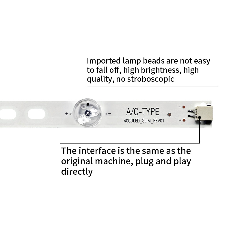 LED TV Backlight Bars SUNG WEI 55V0  400DLED_SLIM_REV01   A/C-TYPE for 40FA8500, 40UA9300