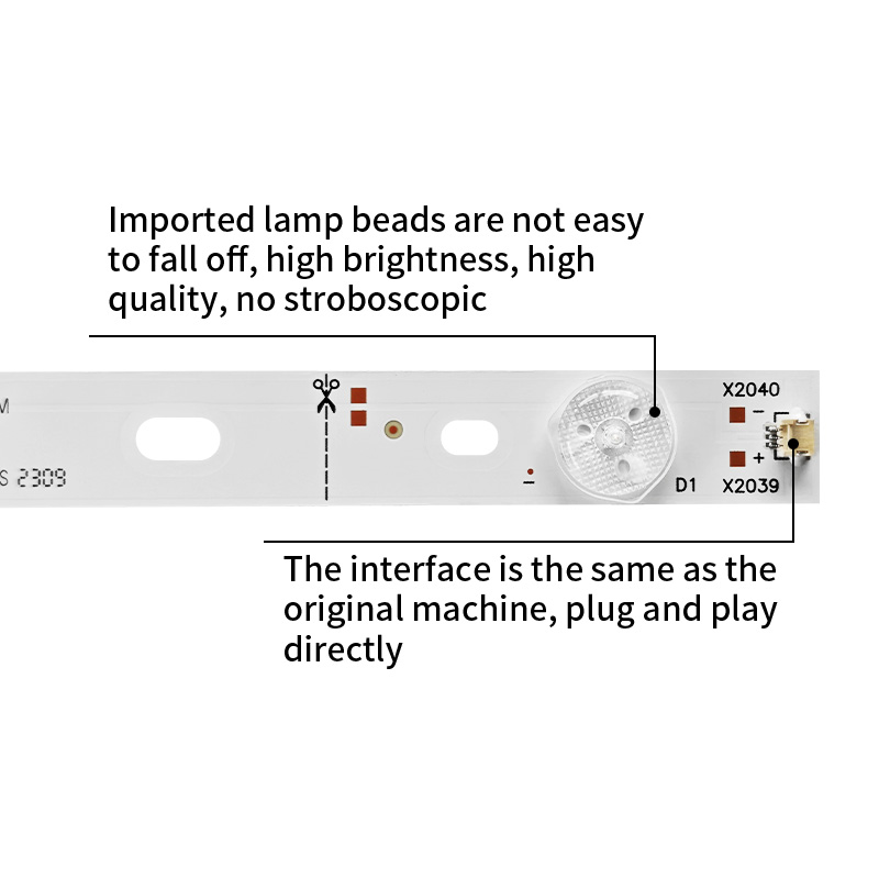 TV Backlight Strips universal6LED 3V/6V1W 590*17（OD30）