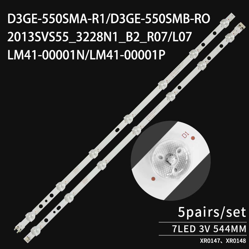 LED TV Backlight strips 2013SVS55_3228N1_B2_R7_REV1.7 LM41-00001N D3GE-5510SMA-R for UN55FH603 UN55J620D UE55H6273